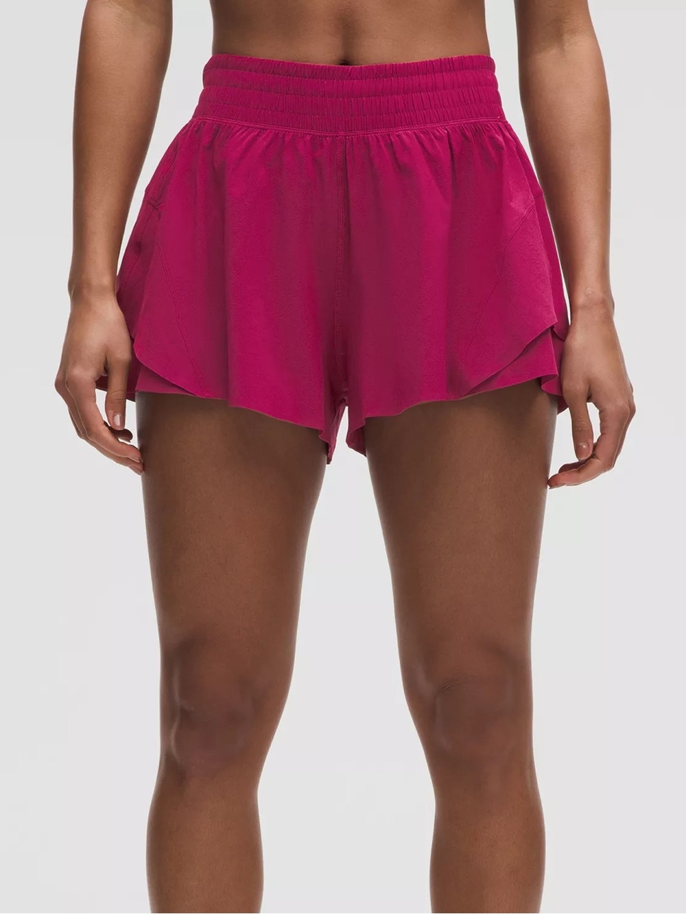 NWT Lululemon Shake It Out Running Shorts 2.5” Color Berry Rumble - Size Large